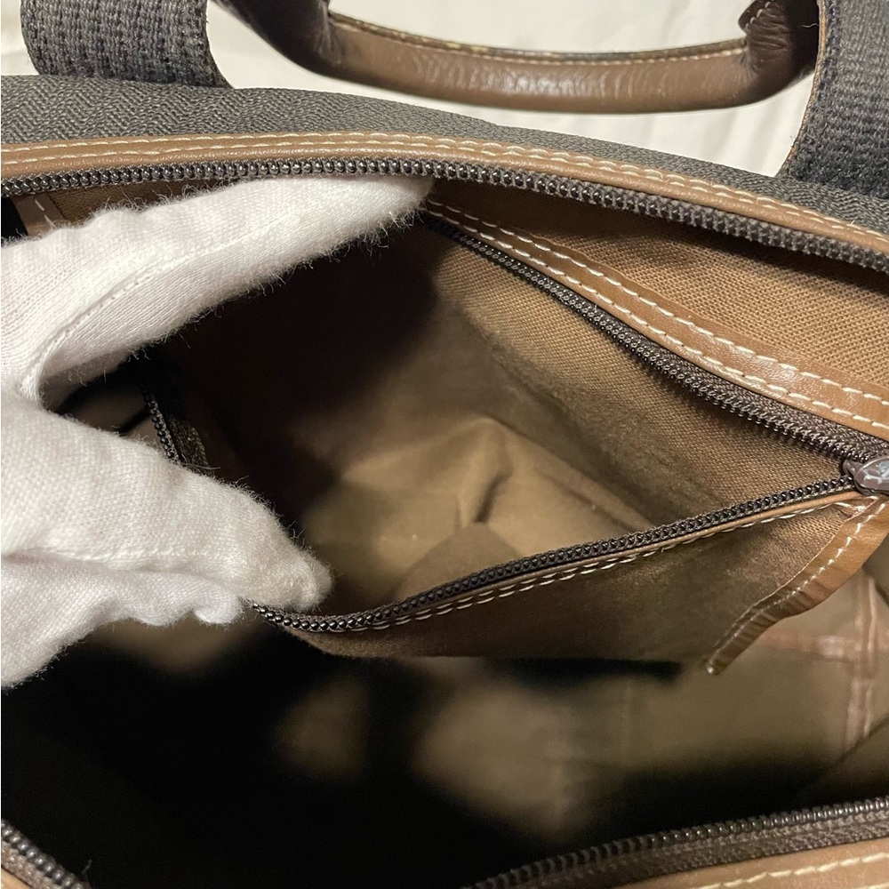 Dunhill Authentic Vintage Brown and Black Canvas Travel Bag - Picture 13 of 16